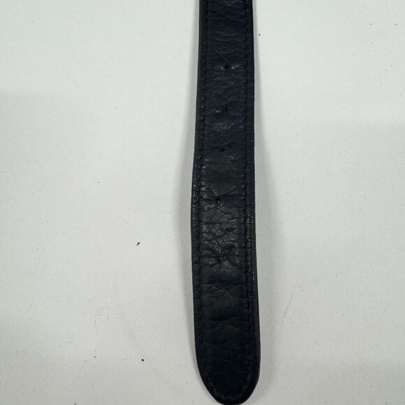 Vintage Black Leather Strap-On Mini Pouch - Picture 7 of 8